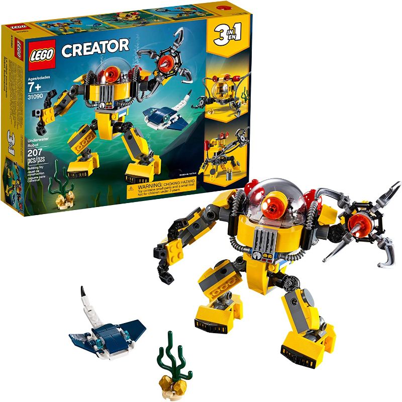 Photo 1 of LEGO Creator 3in1 Underwater Robot 31090 Building Kit (207 Pieces)