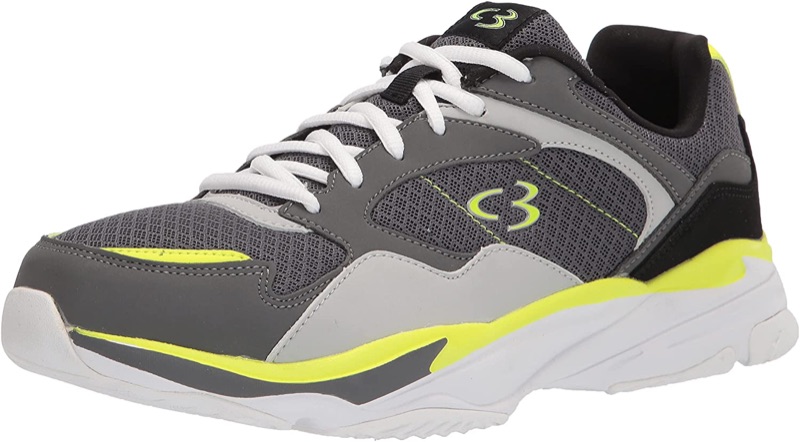 Photo 1 of Concept 3 by Skechers Men's Xavien Lace-up Sneaker-Grey/Lime Green-Size 13