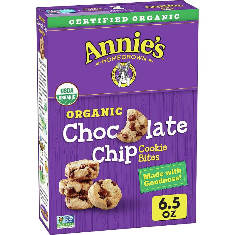 Photo 1 of Annie's Organic Chocolate Chip Cookie Bites - 6.5oz