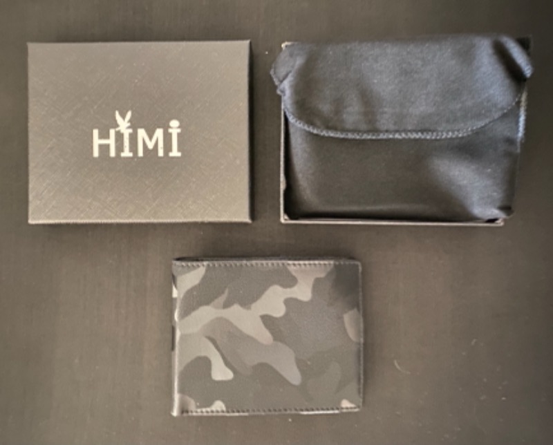 Photo 1 of HIMI Black Camo Men's BiFold Wallet