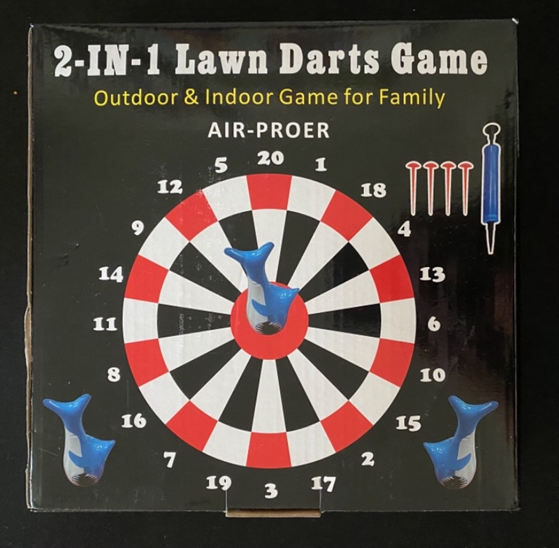 Photo 1 of 2-In-1 Lawn Darts Game - Outdoor & Indoor Game for Family - Air-Proer