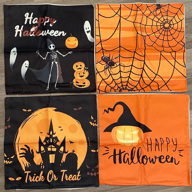 Photo 1 of Halloween Pillow Covers (18 x 18) - Set of FOUR