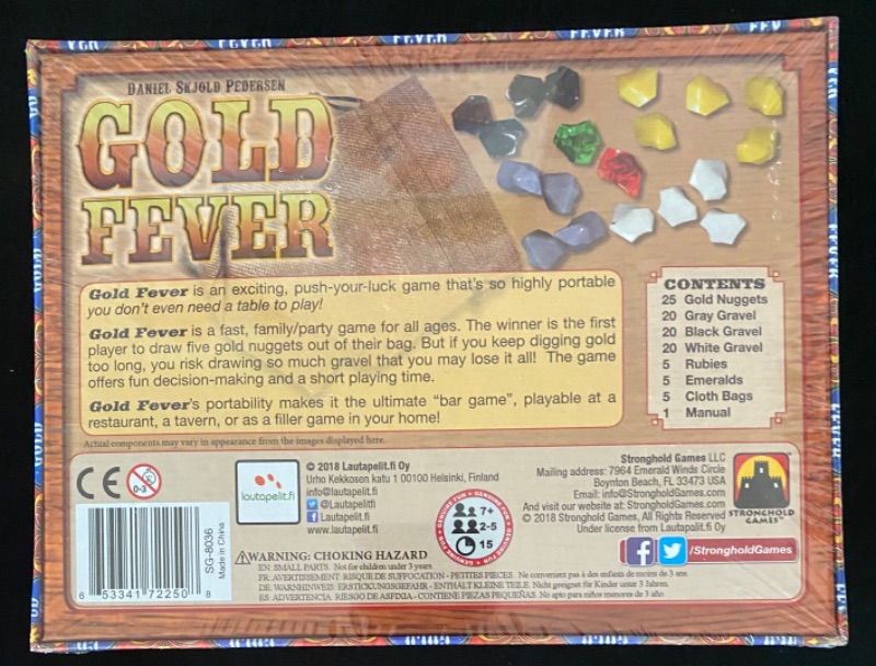 Photo 1 of Gold Fever Game (Daniel Skjold Pedersen) by Stronghold Games