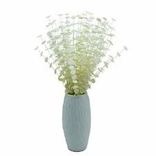 Photo 1 of  AMF0RESJ 3 Bundles Artificial Eucalyptus Leaves Stems PE Foam Flower Decorations