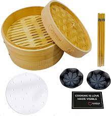 Photo 1 of 10" 2 TIER BAMBOO STEAMER  (BRAND NEW, UNOPENED)