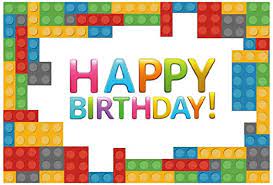 Photo 1 of  HAPPY BIRTHDAY PARTY BACKDROP LEGOS BACKDROP 59" x 35.4"