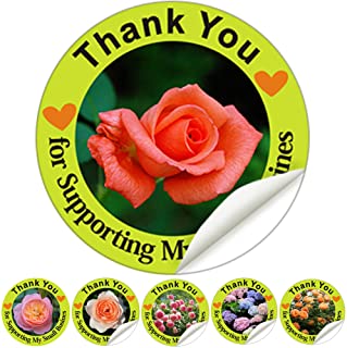 Photo 1 of 1000Pcs Thank You Stickers Small Business, Thank You for Supporting My Small Business Stickers, 1.5inch, Clear, Waterproof, Printed Clearly, Easy to Read