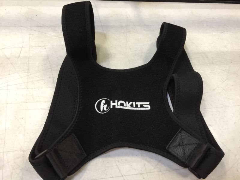 Photo 2 of 1 pc HOKITS Posture Corrector  Back Brace Heating Pad Pain Relief LARGE--black 1 pc