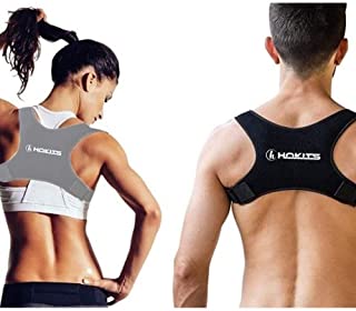 Photo 1 of 1 pc HOKITS Posture Corrector  Back Brace Heating Pad Pain Relief LARGE--black 1 pc