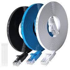 Photo 1 of ADOREEN CAT6 FLAT ETHERNET CABLE 15 FEET 3 PACK