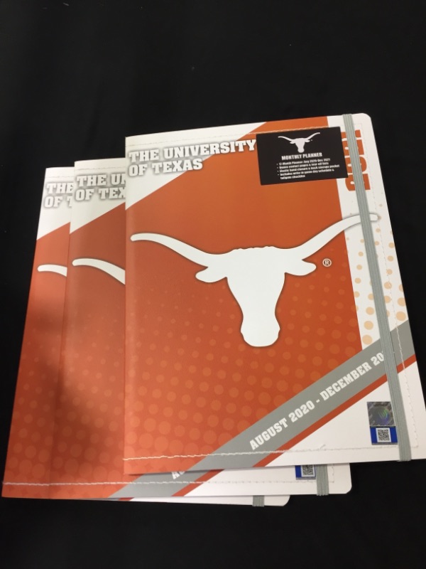 Photo 1 of Turner Licensing, COL Texas Longhorns Monthly Planner 2021  3 PACK 