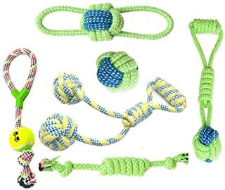 Photo 1 of 6 Pack Dog Rope Toy Set Pet Puppy Chew Toys for Small Medium Large Dogs Tug of War Toys Rope Chew Toys for Teething, Training, Chewing,