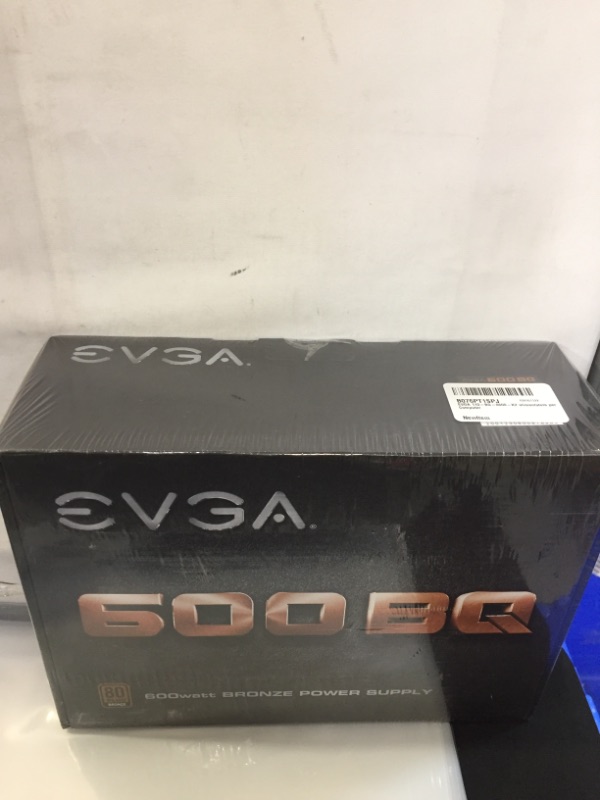 Photo 2 of Fonte ATX - 600W - EVGA 600 BQ Bronze - Preta - 110-BQ-0600-K1 (FACTORY SEALED SHUT)