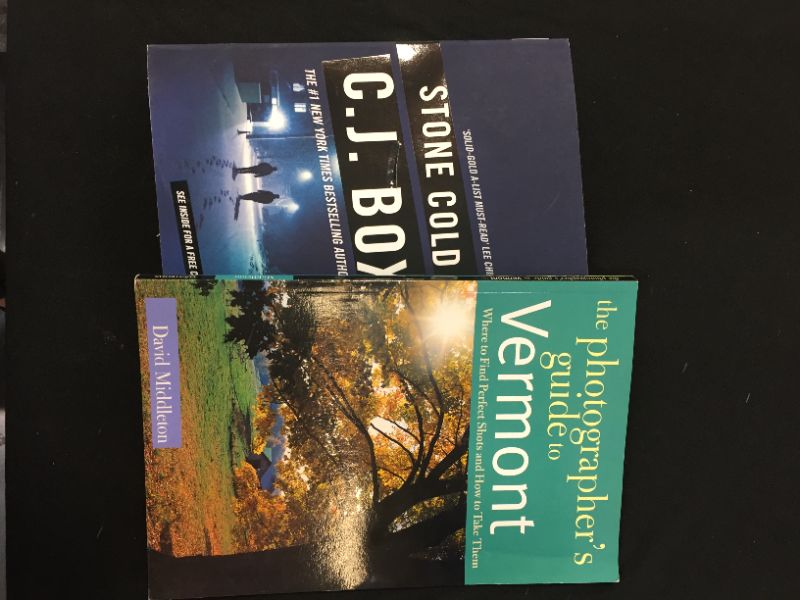 Photo 1 of 2 PACK OF BOOKS STONE COLD BOOK AND GUID TO VERMONT 