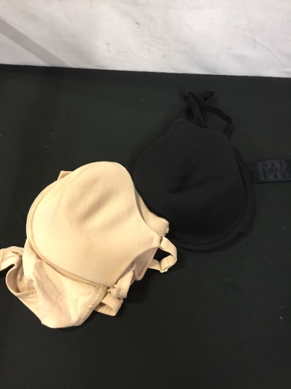 Photo 1 of 2 PACK OF LARGE BRAS BLACK AND TAN 