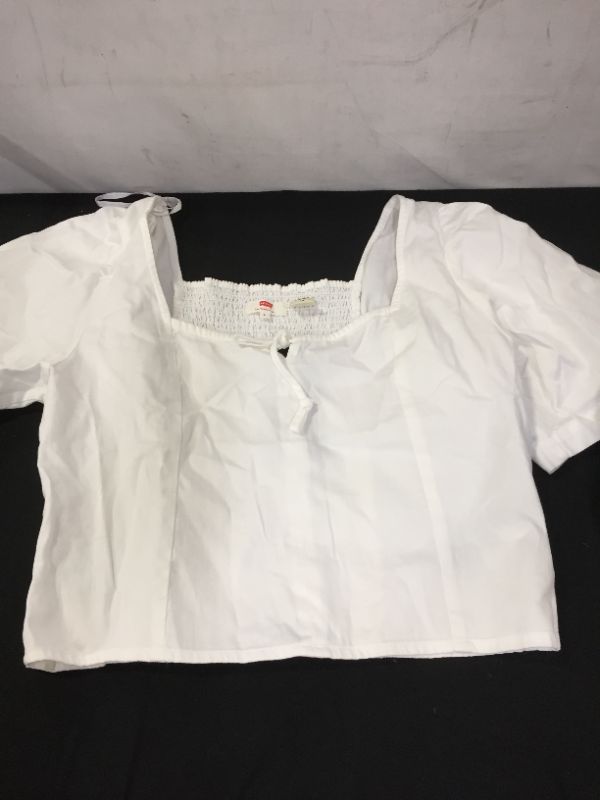 Photo 1 of LARGE WHITE TSHIRT CROP TOP 