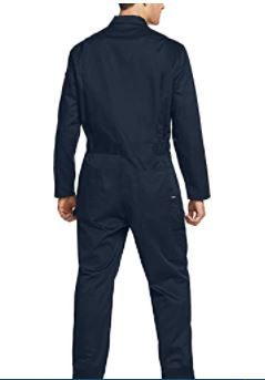 Photo 1 of  Men's Long Sleeve Zip-Front Coverall, Twill Stain & Wrinkle Resistant Work Coverall, Action Back Jumpsuit with Multi Pockets