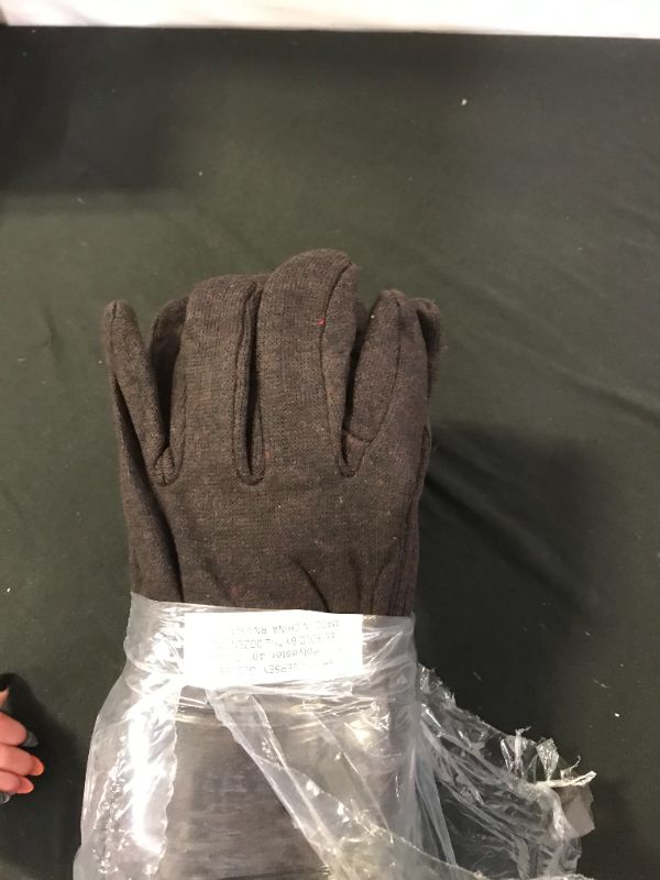 Photo 1 of 
Protective Work Gloves - 12 Pack For Industrial Labor, Home and Gardening 100% 14oz Cotton, Red Fleece Lining - Men's Large - Brown by Xpose Safety