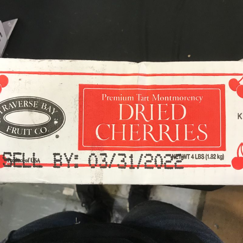 Photo 1 of  Dried Montmorency Tart Cherries (4 lb. box) - 100% Domestic, All Natural, Kosher Certified, Gluten Free, and GMO Free, No Additives
