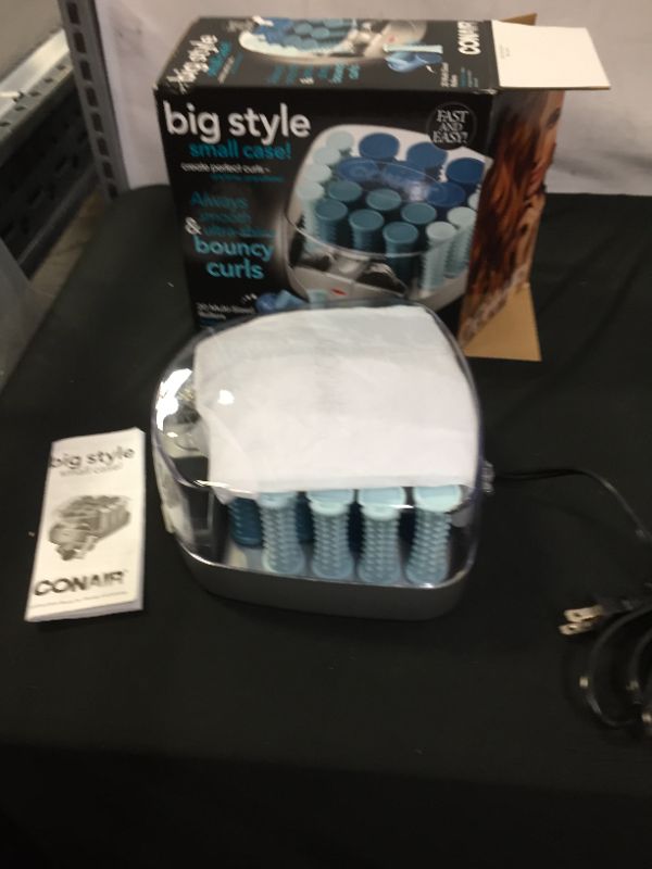 Photo 2 of Conair Compact Multi-Size Hot Rollers; Blue