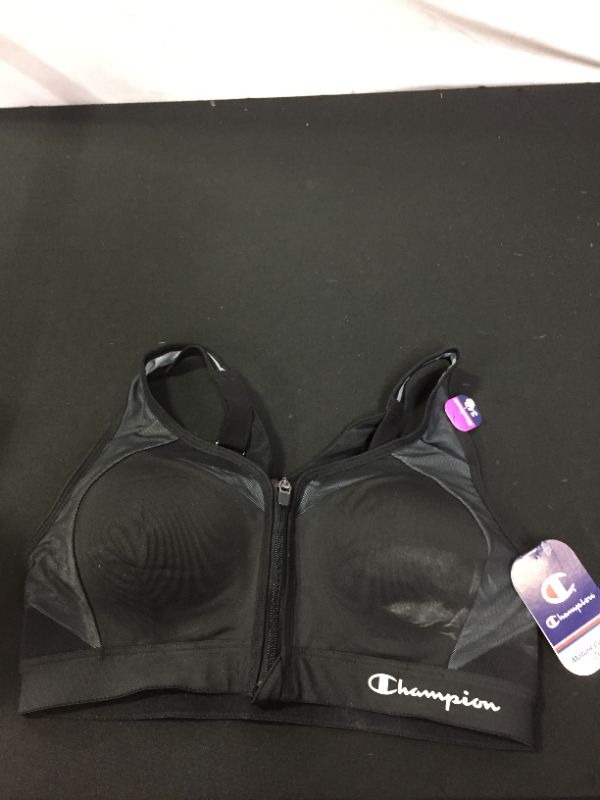 Photo 2 of Champion Women's Motion Control Zip Sports Bra SIZE 34B (STAINS ON ITEM FROM PRIOR USE)
