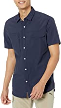 Photo 1 of Amazon Essentials Men's Regular-fit Short-Sleeve Moisture Wicking Hiking Shirt  LARGE 