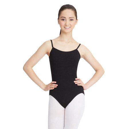 Photo 1 of Camisole Leotard w/ Adjustable Straps BLACK SMALL