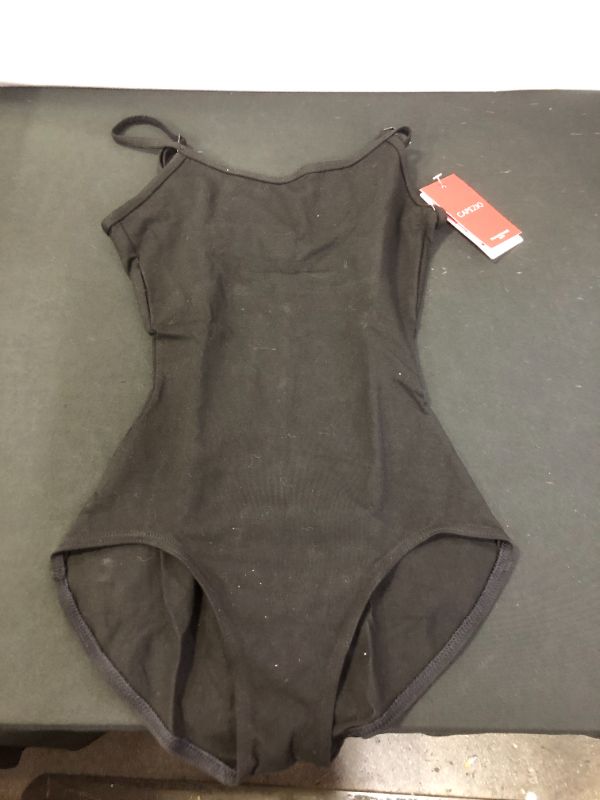 Photo 2 of Camisole Leotard w/ Adjustable Straps BLACK SMALL