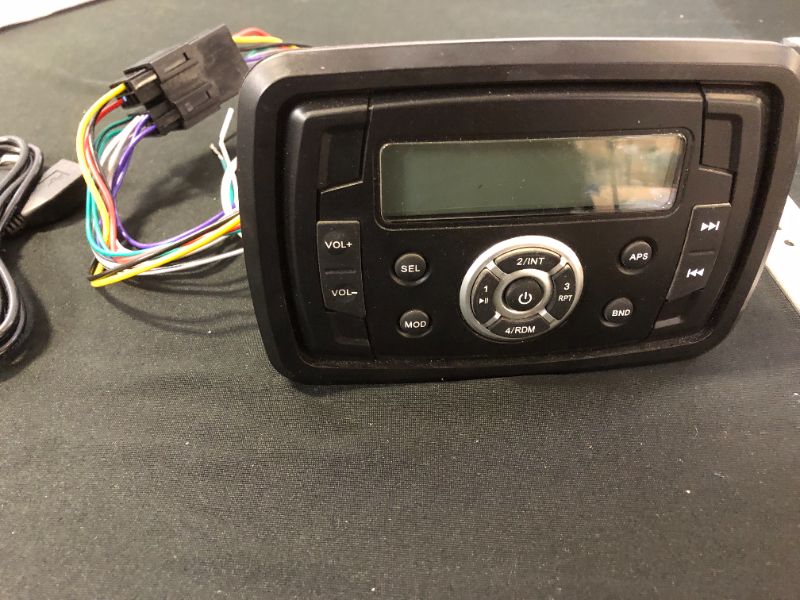 Photo 2 of 12V 180W Bluetooth Waterproof Marine Stereo MP3 AM FM Radio Receiver For ATV UTV BOAT