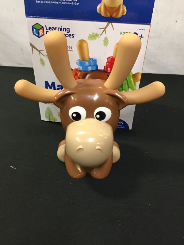 Photo 2 of missing rings ------earning Resources Max The Fine Motor Moose, Fine Motor Toy for Toddlers, Ages 2months +, Multi (MISSING RINGS)