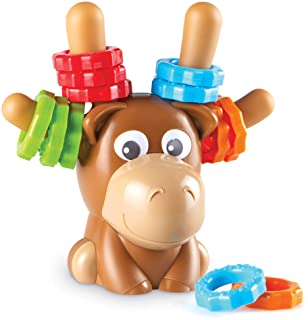 Photo 1 of missing rings ------earning Resources Max The Fine Motor Moose, Fine Motor Toy for Toddlers, Ages 2months +, Multi (MISSING RINGS)