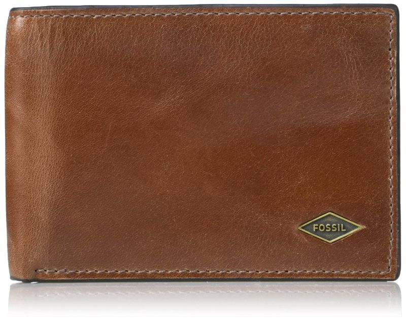 Photo 1 of Fossil Men's Leather Slim Minimalist Bifold Front Pocket Wallet (SCUFF ON ITEM)