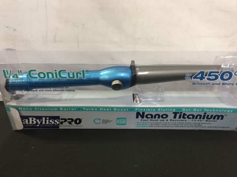 Photo 2 of BaBylissPRO BABNT125TBN Nano Titanium Conicurl Iron, 1-1/2 Inch
1 Count (Pack of 1)