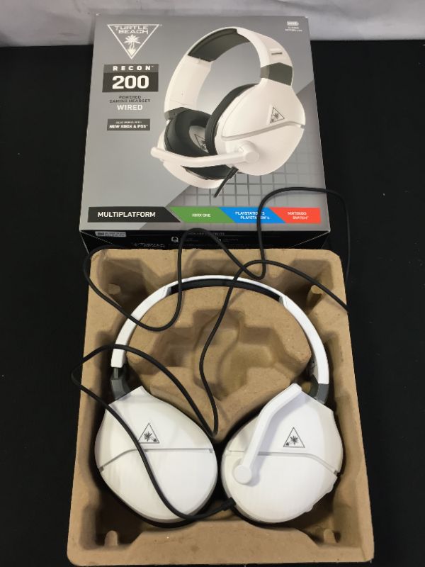 Photo 2 of Turtle Beach Recon 200 White Amplified Gaming Headset for Xbox and PlayStation