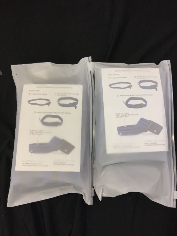 Photo 1 of 2 pack - Blood Flow Restriction Bands for Women - 2 Pack BFR Training Bands for Legs, High Elastic Farbric Exercise Band, 2 Inch-Wide Booty Bands for Exercising Your Butt, Fitness (4 total)
