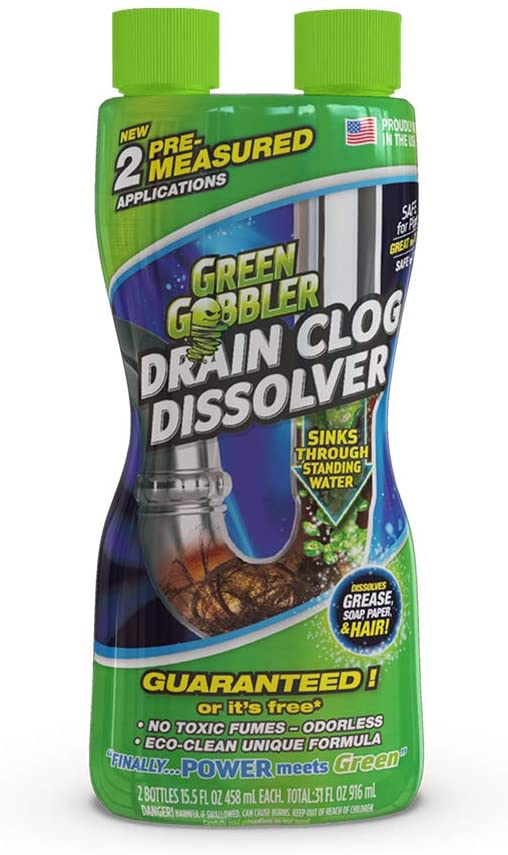 Photo 1 of 2 pack - Green Gobbler Drain Clog Remover | Drain Opener | Drain Cleaner | Toilet Clog Remover