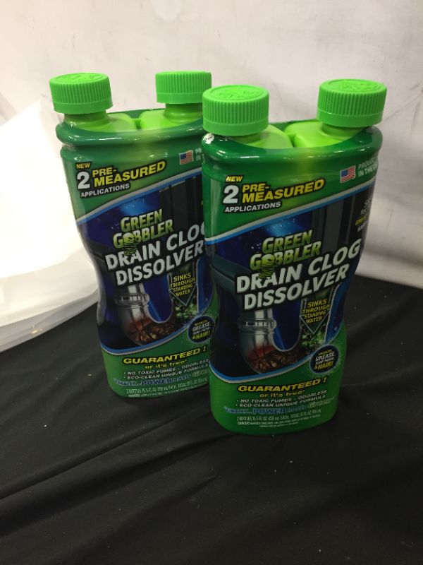 Photo 1 of 2 pack - Green Gobbler Drain Clog Remover | Drain Opener | Drain Cleaner | Toilet Clog Remover