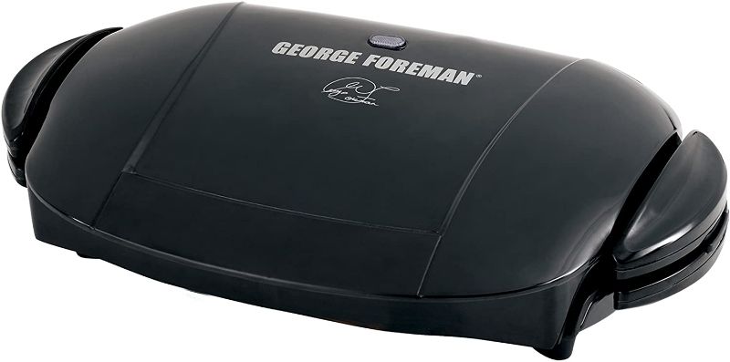 Photo 1 of George Foreman 5-Serving Removable Plate Electric Indoor Grill and Panini Press, Black, GRP0004B
