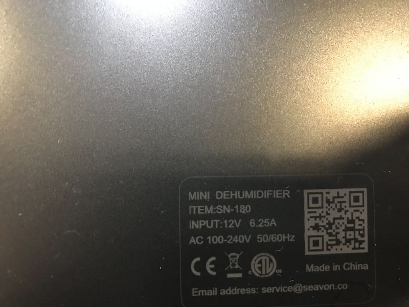 Photo 1 of Seavon SN180 Dehumidifier 
