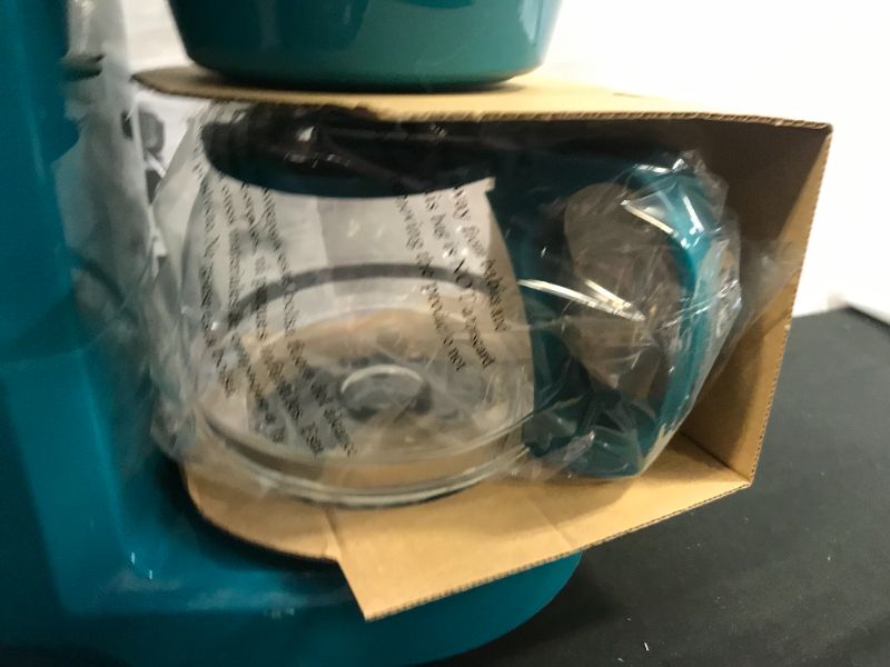 Photo 4 of holstein housewares hh-0914701e 5-cup coffee maker, teal