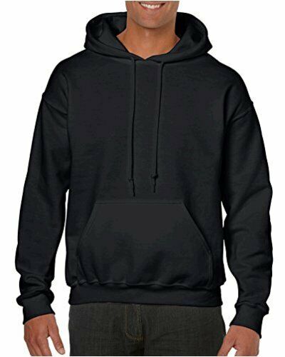 Photo 1 of Gildan Men's Heavy Blend Fleece Hooded Sweatshirt G18500, Antique, Black, Size  
