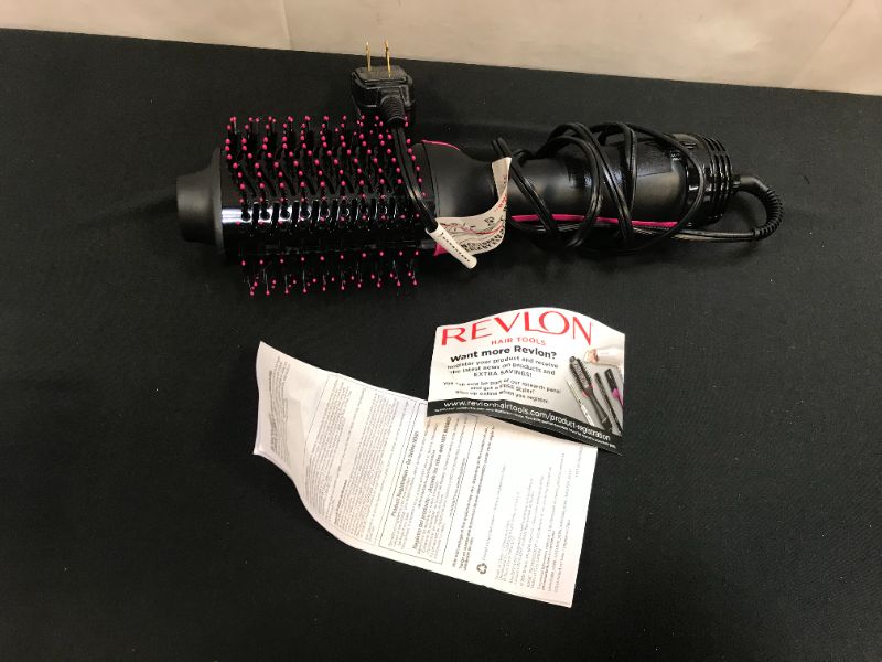 Photo 1 of REVLON One-Step Hair Dryer And Volumizer Hot Air Brush, Black, Packaging May Vary
