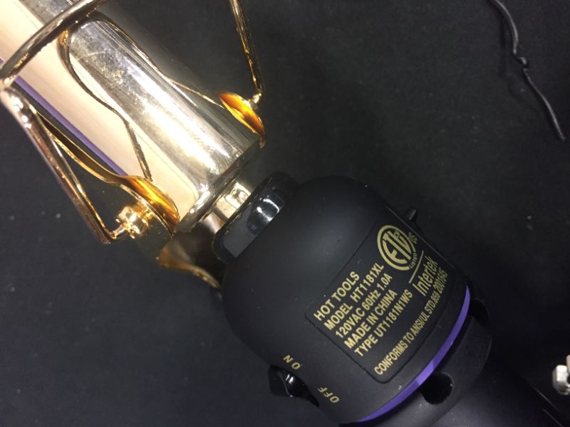 Photo 1 of Hot Tools Signature Series Gold Curling Iron/Wand, 1.25 Inch
