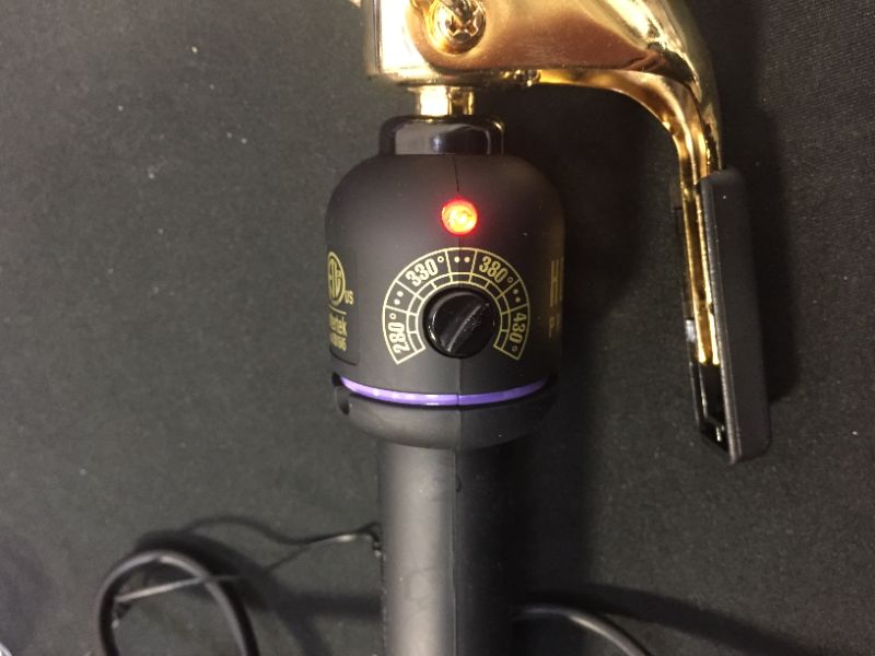Photo 1 of Hot Tools Signature Series Gold Curling Iron/Wand, 1.25 Inch
