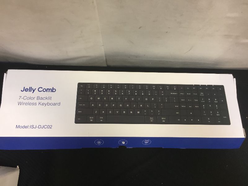 Photo 2 of jelly comb 7 color backlit wireless keyboard model ISJ-DJC0