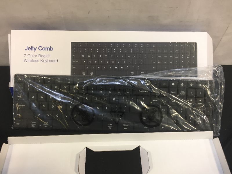 Photo 1 of jelly comb 7 color backlit wireless keyboard model ISJ-DJC0