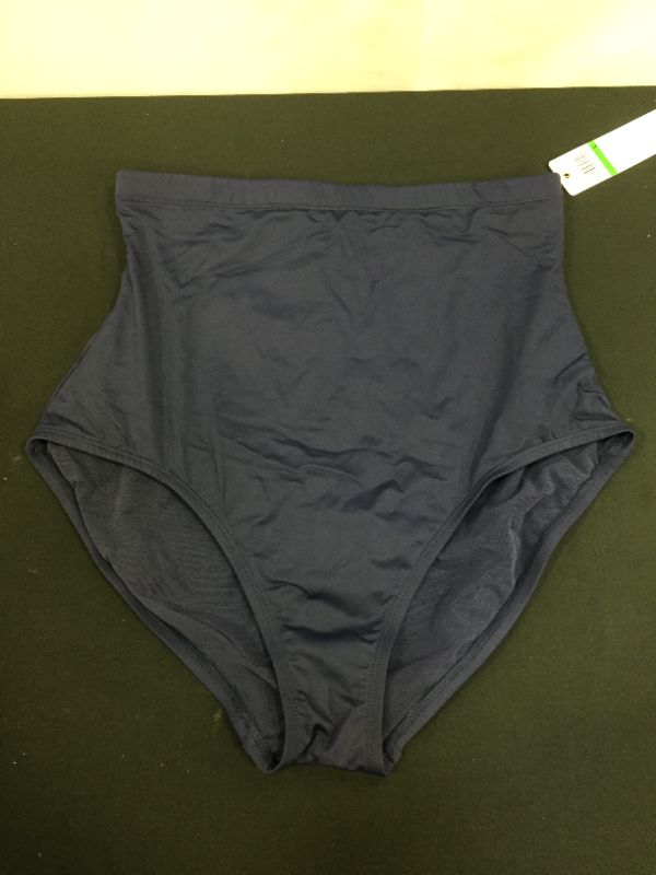 Photo 1 of Anne Cole Women's Color Blast Solids Super High Waist Shape Control Bikini Bottom Large 
