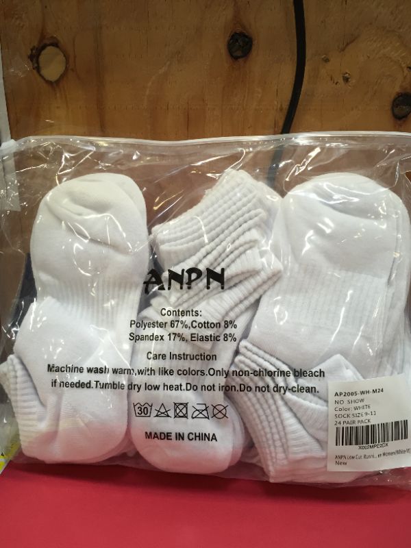 Photo 1 of ANPN Low Cut Running Socks Flat Thin Breathable Bulk Value Pack Wholesale Unisex for Men and Women Size 9-11
