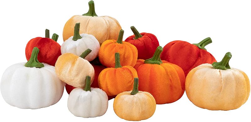 Photo 1 of  Mixed Artificial Pumpkins Assorted Small Sizes  