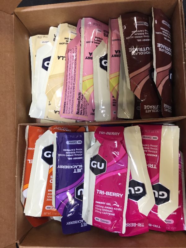 Photo 1 of GU Energy Original Sports Nutrition Gel, Assorted Flavors, 24-Count  Exp- 12-2022